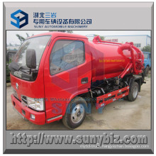 4 M3 Rhd Dongfeng Vacuum Tanker Sewage Suction Truck